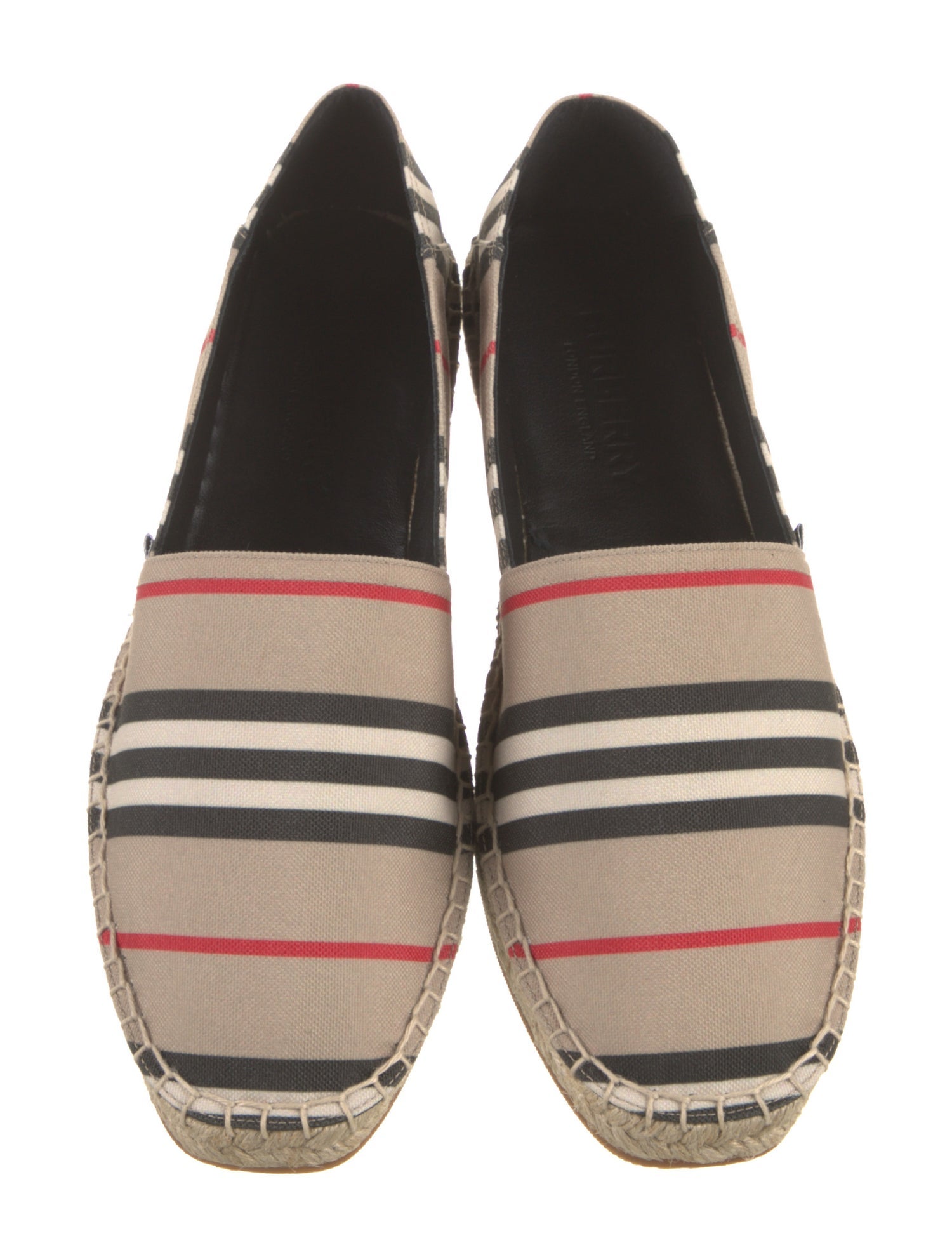 Burberry London Canvas Striped Espadrilles
